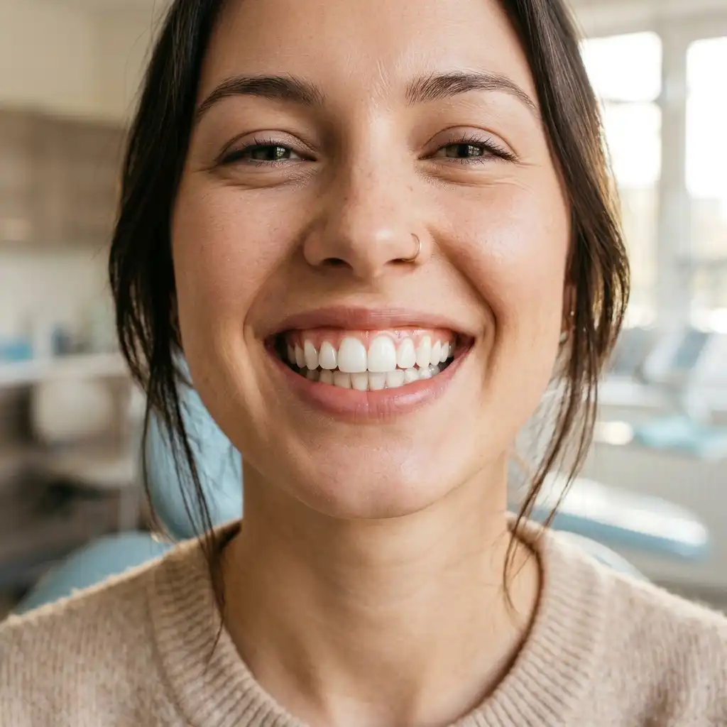 Sonrisa saludable y radiante